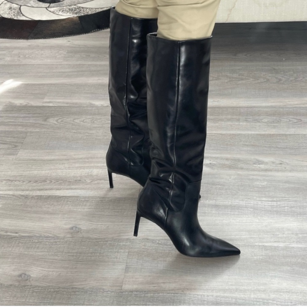 Zara leather boots
